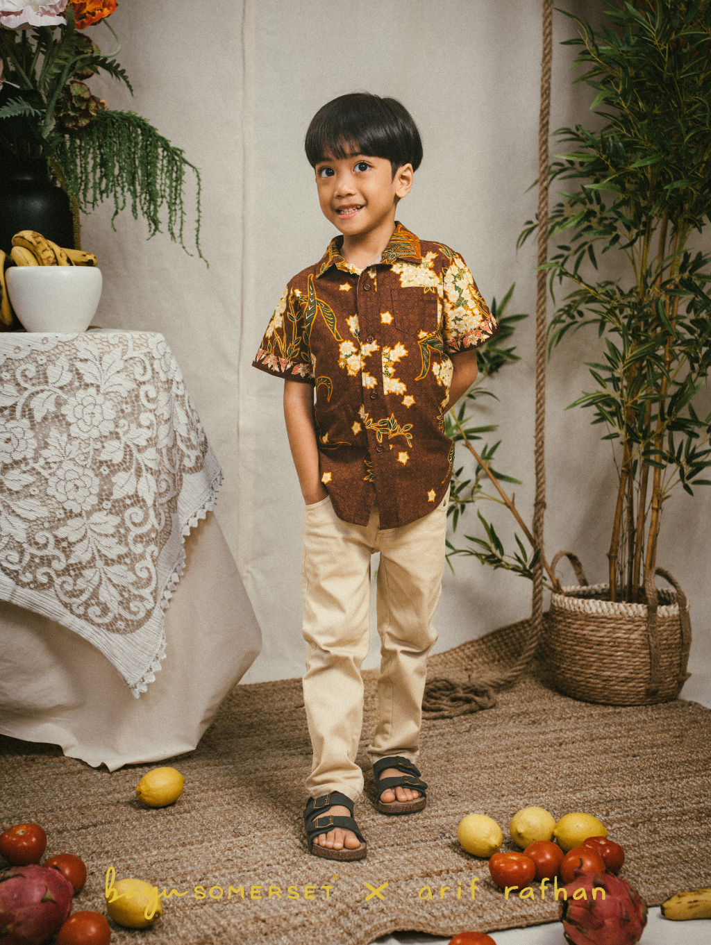 KIDS Basil Shirt - Kesidang Brown