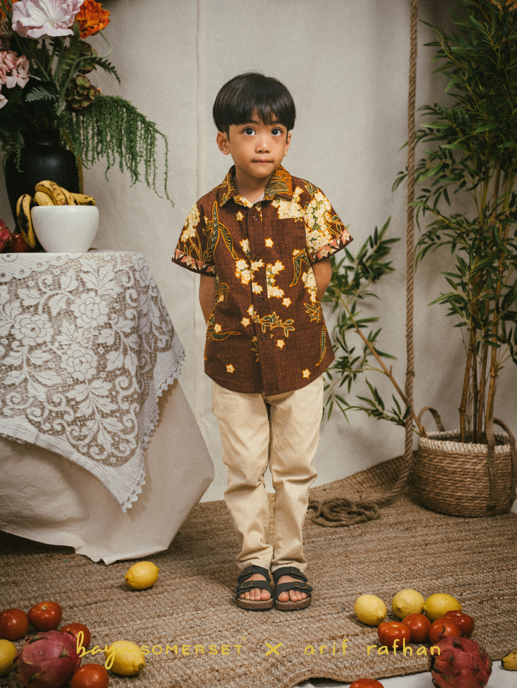 KIDS Basil Shirt - Kesidang Brown