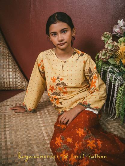 KIDS Kelumpang Kurung -  Merah