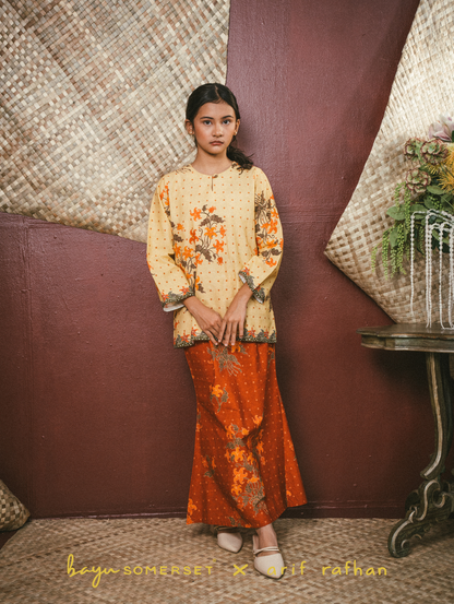 KIDS Kelumpang Kurung -  Merah