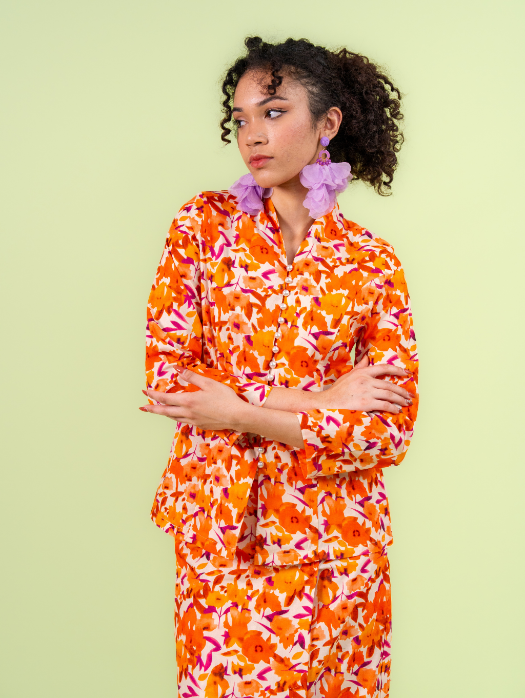 Melour Kebaya - Yara Orange