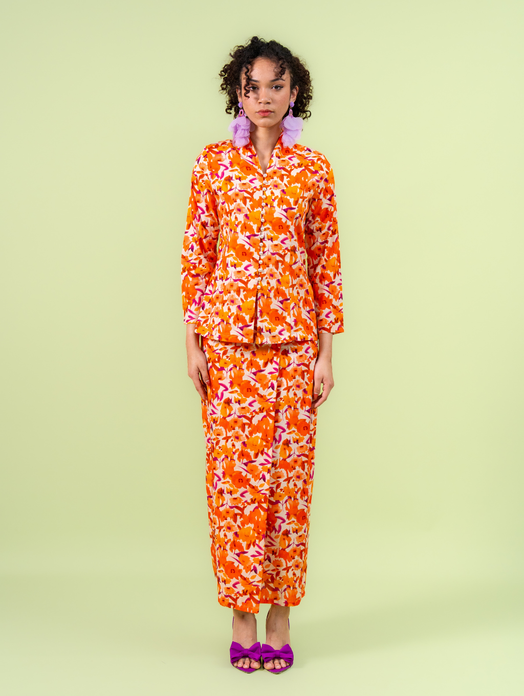 Melour Kebaya - Yara Orange