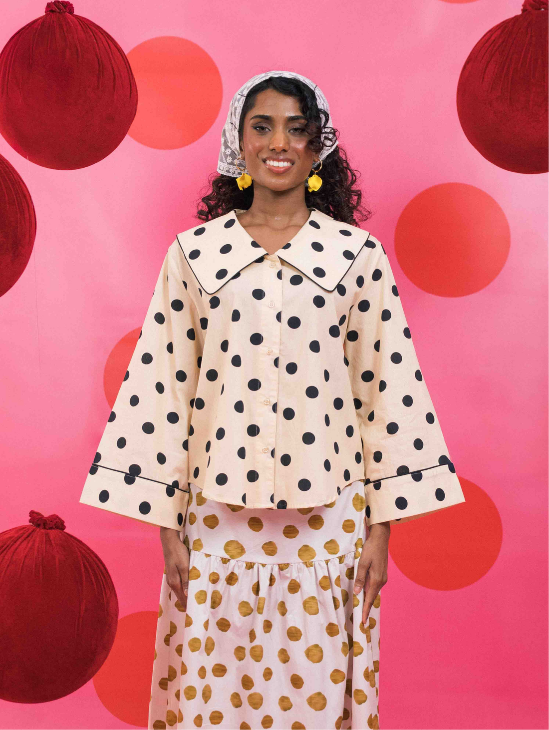 Poppy Top - Ponto Cream
