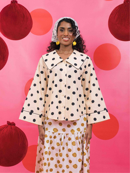 Poppy Top - Ponto Cream