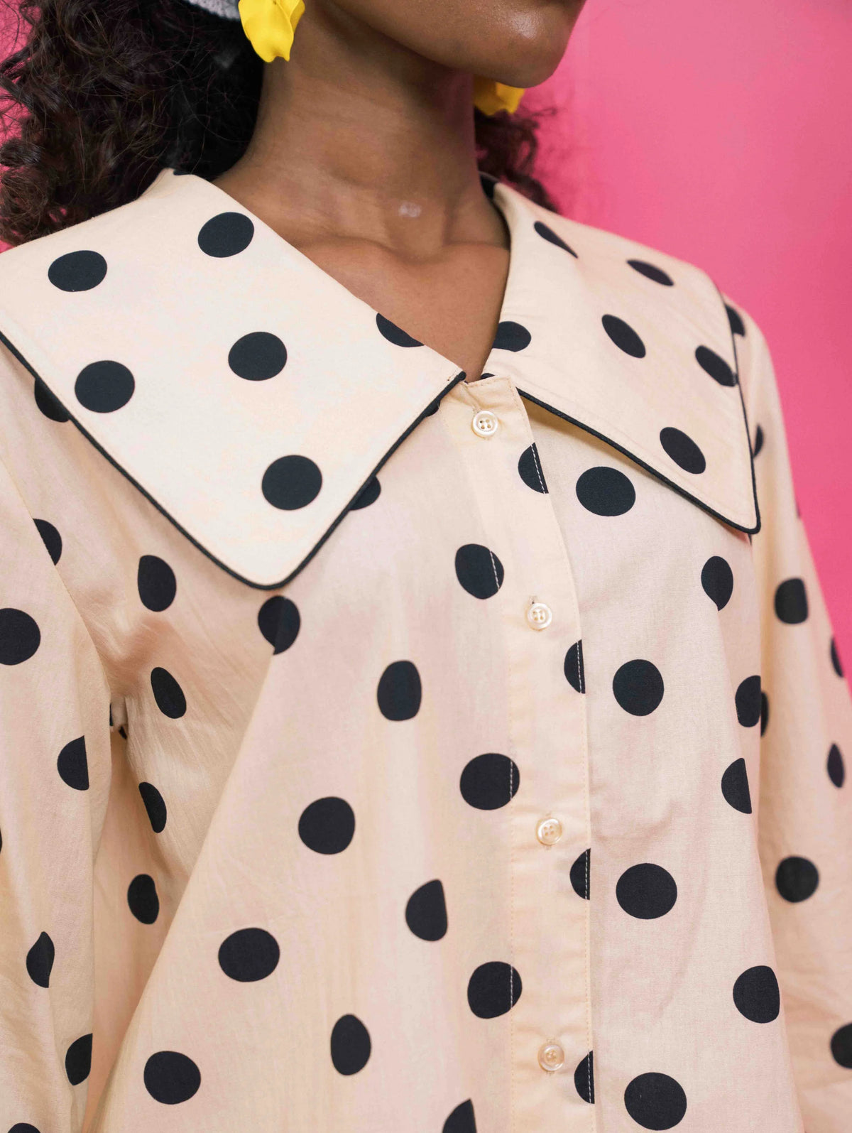 Poppy Top - Ponto Cream