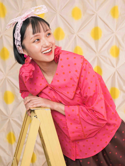 Poppy Top - Ponto Pink