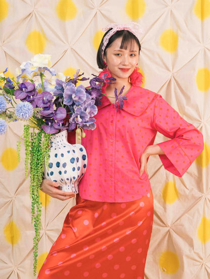Poppy Top - Ponto Pink