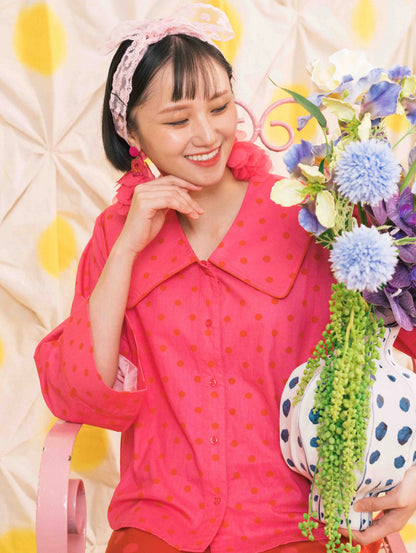 Poppy Top - Ponto Pink