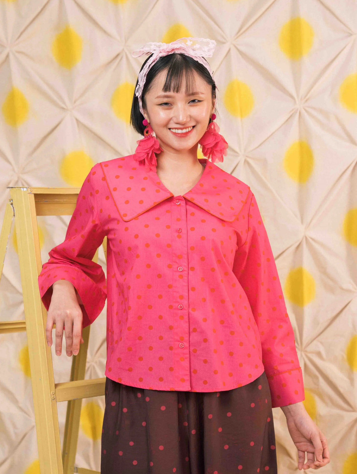 Poppy Top - Ponto Pink