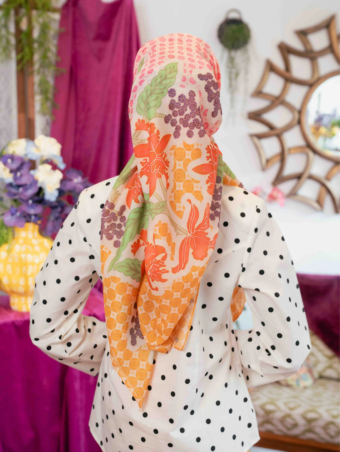 Square Scarf - Allunara Pink