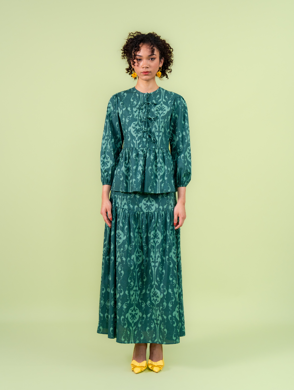 Tallulah Set Ribbon - Emerald Green