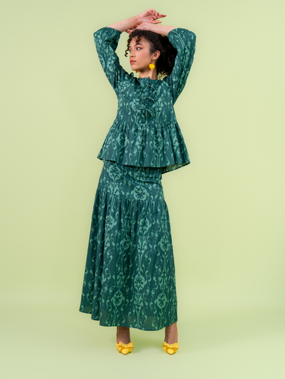 Tallulah Set Ribbon - Emerald Green