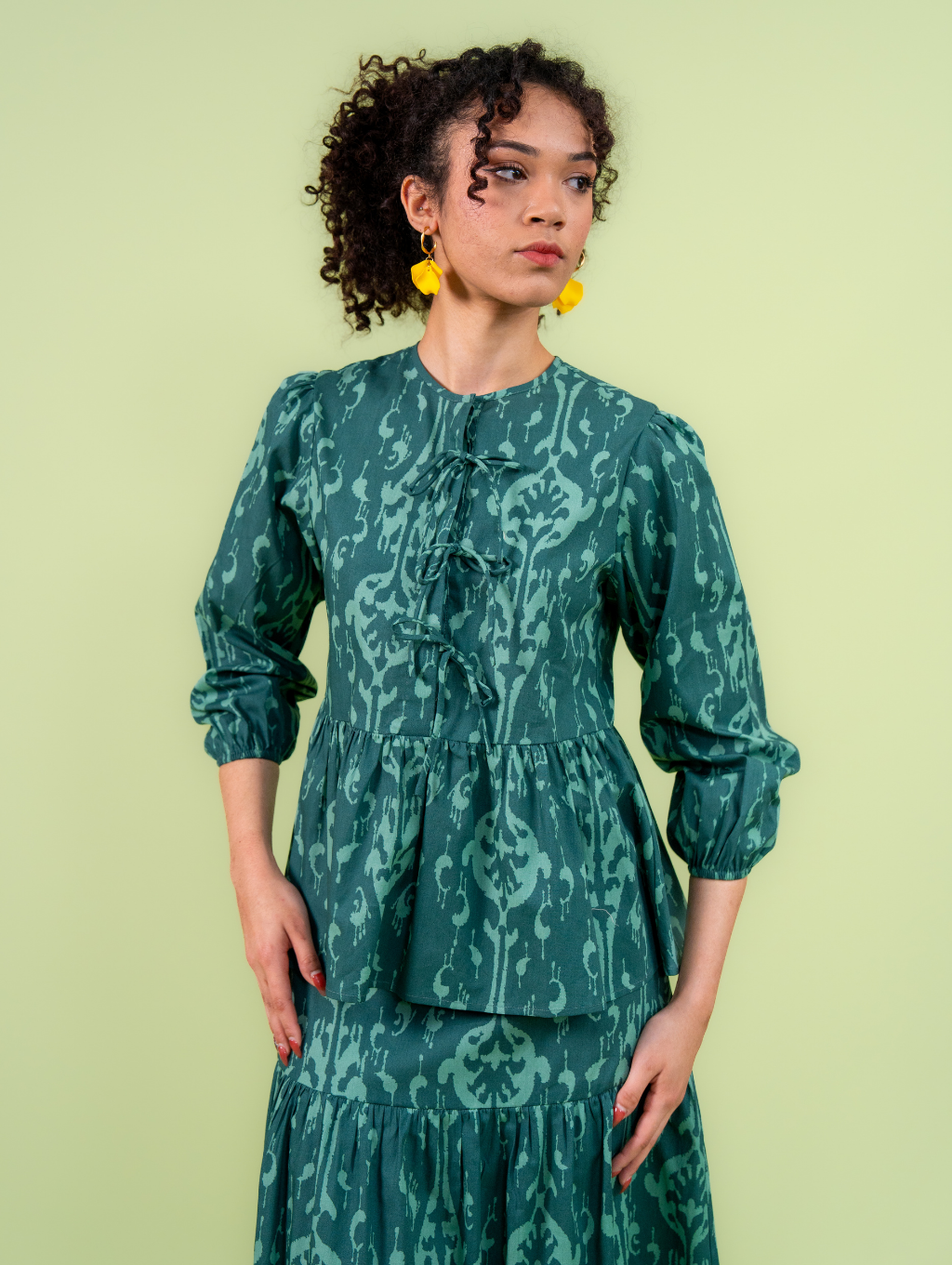 Tallulah Set Ribbon - Emerald Green