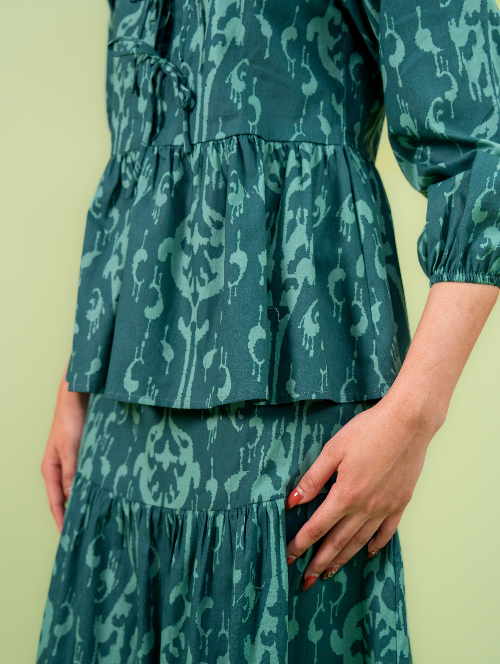 Tallulah Set Ribbon - Emerald Green