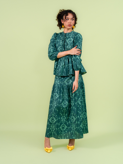 Tallulah Set Ribbon - Emerald Green
