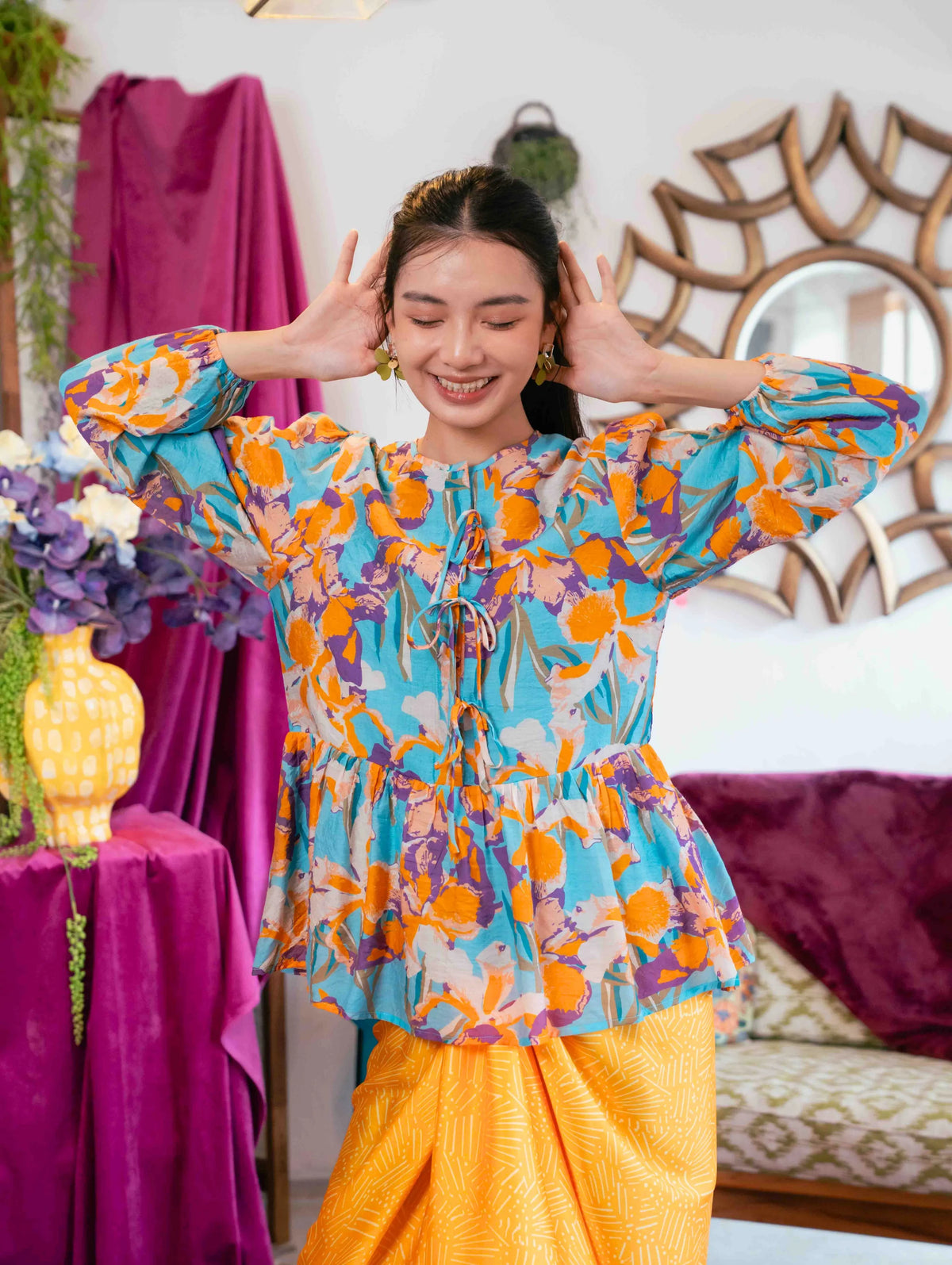 Tallulah Top - Liora Blue