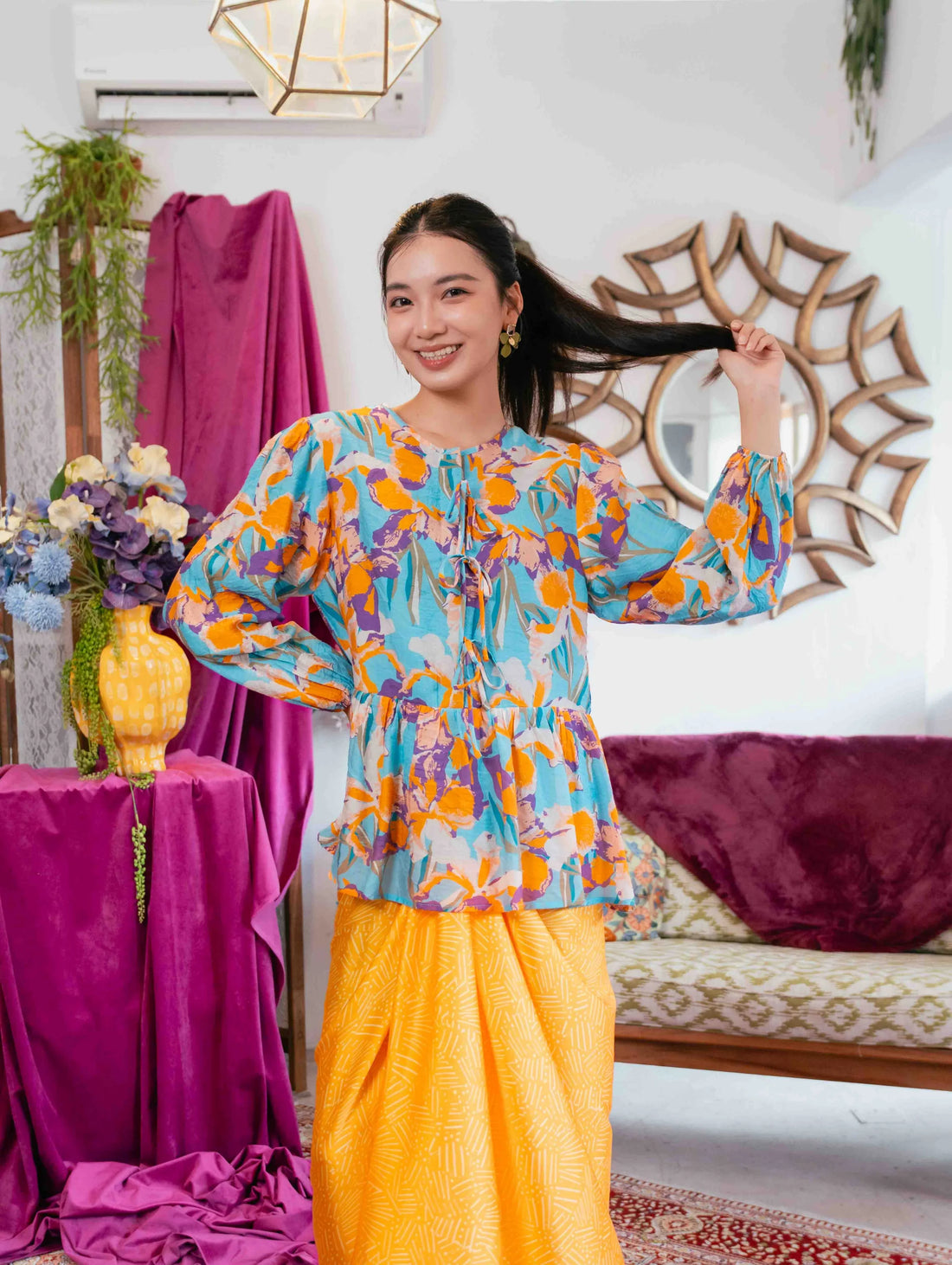 Tallulah Top - Liora Blue