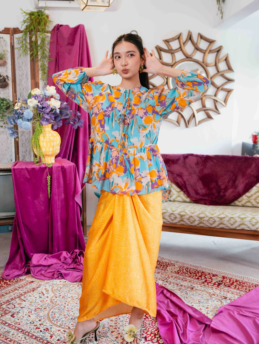 Tallulah Top - Liora Blue