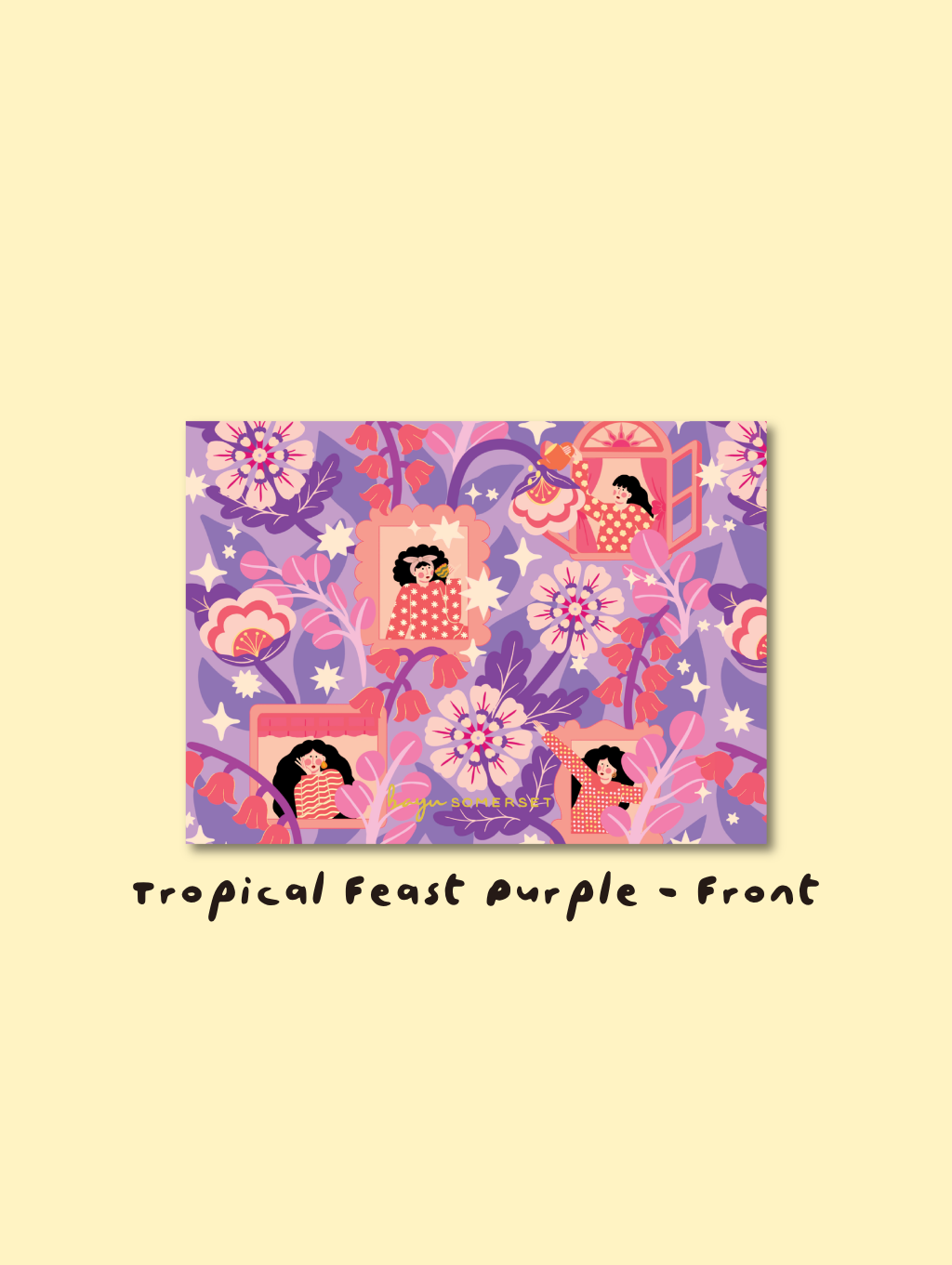Tropical feast purple