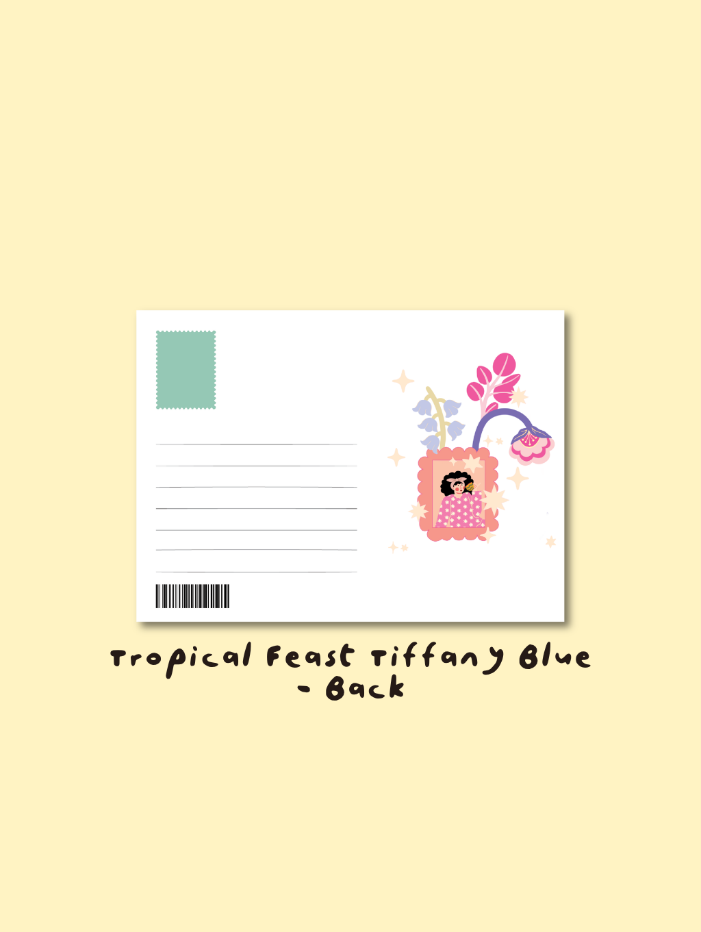 Tropical feast tiffany blue