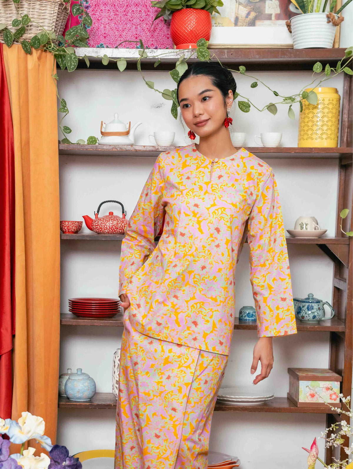 Whimsyberry Kurung - Yellow