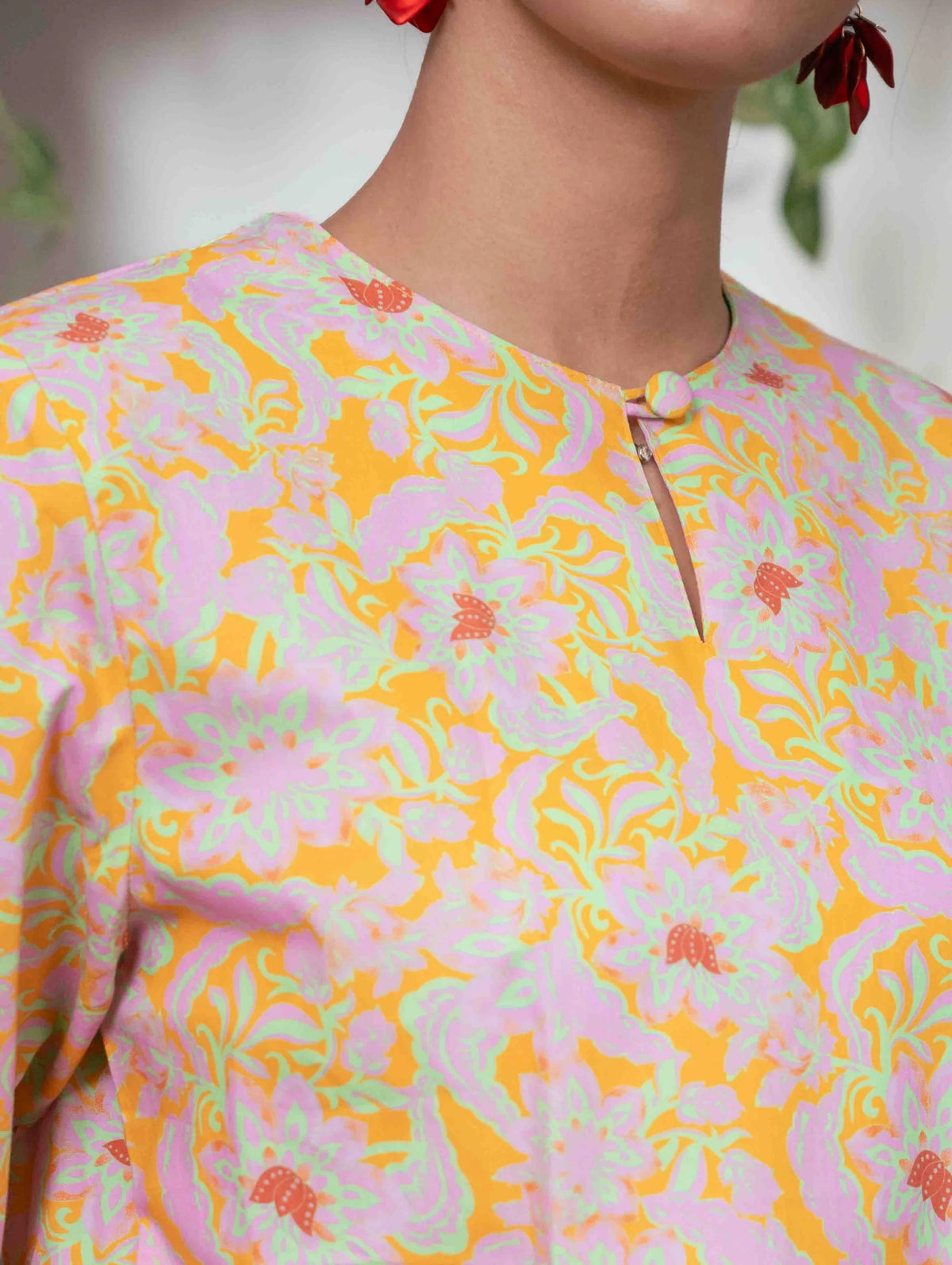 Whimsyberry Kurung - Yellow