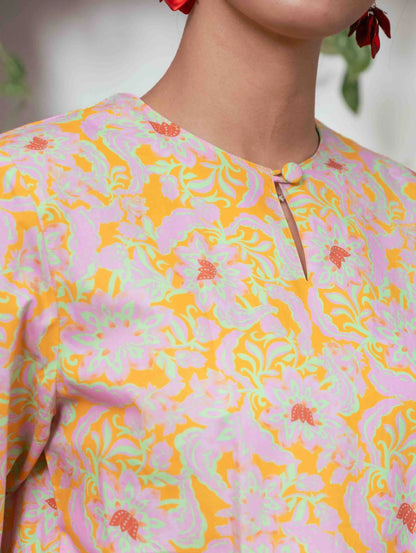 Whimsyberry Kurung - Yellow